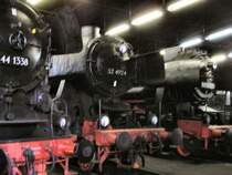 Parade der gro�en Lokmotiven im Lokschuppen des SEM Chemnitz am 8.04.2006. 