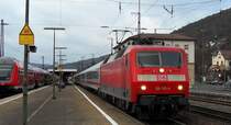 120 133 mit IC 1987  Rottaler Land  am 17.12.2011 in Gem�nden am Main