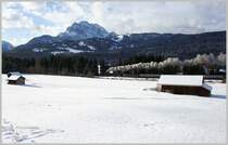 Nachschuss auf den Dampfzug nach Innsbruck... Mittenwald, 18. Dezember 2011