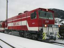 Vs82 (BR 2096) am 2.1.2010 um 10:51 Uhr im Bahnhof Mittersill in Richtung Bramberg.