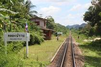 Hst. Khlong Prap, Blickrichtung Ban Thung Pho Jn., am 24.August 2011.