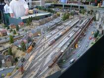 �bersicht �ber den Hbf auf einer TT-Anlage.Gesehen am 29.Oktober 2011 in Berlin.