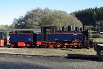 Die Aquarius C am 22.10.2011 im Bahnhof J�hstadt. 

