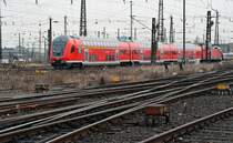 Diese moderne Dosto-Einheit stand am 18.12.11 im Vorfeld des Leipziger Hbf abgestellt.
