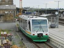 23.9.2011 16:54 VT 41 der Vogtlandbahn wartet in Hof (Saale) Hbf auf die n�chste Fahrt nach Falkenstein (Vogtland).
