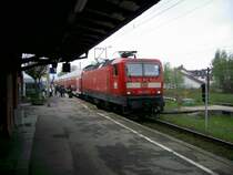 auf der H�llentalbahn, hier im Bf Kirchzarten, f�hrt sie alle Planleistungen