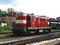 742 013-6 auf Bahnhof Liberec am 20-7-2005. Bild und scan: Date Jan de Vries. 