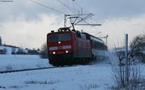 181 212-2 mit dem IC 181 (Frankfurt (Main) Hbf-Z�rich HB) bei Rietheim 30.12.11