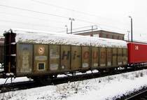Transfesa 43 71 2285 190-4 E-TRFSA im Bf R�sselsheim Opelwerke; 20.12.2011