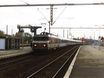 15009 mit Regionalzug 1608 Strassbourg-Paris Est auf Bahnhof Sarrebourg am 28-10-1996. Bild und scan: Date Jan de Vries. 


