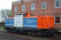 212 297-6 der Nordbayerischen Eisenbahn im Neuwieder Bahnhof am 30.04.06
