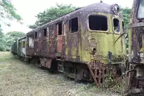 Abgestellt wartet die 519 (Bo'Bo', de, Davenport, Bauj.1952) im Depot Thung Song auf Ihr weiteres Schicksal. Bild vom 24.August 2011.

