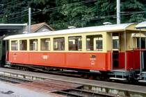 WB - B 47 am 08.09.1990 in Waldenburg - Personenwagen - SWS - Baujahr 1937- 10,00t - Sitzpl�tze 2.Klasse 42 - L�P 13,20m - zul�ssige Geschwindigkeit 55 km/h - �=12.04.1988. Hinweis: 12/1992a, an Mariazellerbahn, 1996 an Museumsbahn Warthausen - Ochsenhausen.
