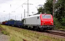 CB rail 37 510 mit einem kurzen G�terzug in Ratingen-Lintorf in Fahrtrichtung S�den am 6.8.2011 fotografiert.