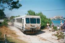 Schmalspurbahn auf der Insel Korsika - Calvi-Bastia
Mai 1999  (Tochterunternehmen der SNCF) Blick auf Calvi
