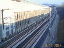 NBS K�ln - Rhein/Main. Kilometer 87,2 bei Montabaur. Kurz nach dem 3305 meter langem Dernbacher Tunnel.