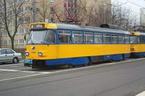 Stra�enbahn in Leipzig, Arno-Nitzsche-Str. am 04.12.2002