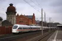 411 519-2  Mei�en  als ICE 1548 von Berlin Ostbahnhof nach K�ln/Bonn Flughafen & 4011 590-9  Wien  als ICE 1538 von Berlin Ostbahnhof nach K�ln Hbf in Rathenow. 17.01.2012
