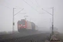 185 052 am 15.01.2012 bei Hohnhorst.