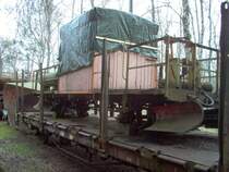 Schmalspur (3 ft.) kies-ballastwagen der SJ, Sveriges J�rnv�gsmuseum, �ngelholm 1. Mai 2006.