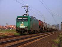 Am Abend des 24.04.2006 durchf�hrt 145-CL 004 (Rail4Chem) Herleshausen in Richtung Bebra.