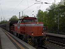 RAG Lok 811 bei der durchfahrt des Bf Recklinghausen S�d richtung M�nster. 
4.5.06