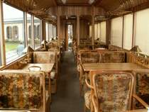 Tag der offenen T�r in Landquart.Innenaufnahme vom Gourmino Saalwagen WR-S 3814 ex. Mitropa B4� 162(1928)am 29.04.06