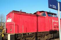 Diesellok 298 316 im Bahnhof Greiz-D�lau am 9.12.2002 