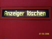 Nachdem der RE in Werder losgefahren war, wollte er pl�tzlich nach  Anzeiger l�schen  fahren.