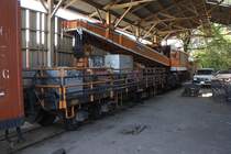 Dieselkran No. 1 (Tokyu Car Mfg. Co. Ltd./Japan, Bauj. 1956) am 26.Oktober 2011 im Depot Uttaradit.

