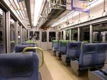 Serie 223: Blick in den motorisierten Endwagen Wagen KUMOHA 223-5. 16.Juni 2011.