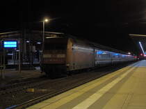 Am 25.01.2012 kam 101 121 mit IC 147 in Stendal an.