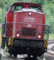 Lok Nr.20 der PBSV f�hrt bei Fulda Richtung Bebra am 18.07.2009
