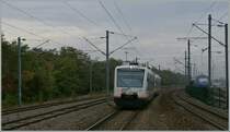 Ein VT 650 von Strasbourg nach Offenburg erreicht Krimmeri Meinau.
29. Okt. 2011