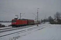 185 113-8 mit EZ 44696 Z�rich-Limmattal - Kornwestheim Rbf in Welschingen-Neuhausen. 20.12.11