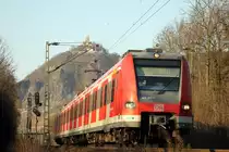 DB 423 377-1 (S-Bahn Rhein-Main) in Bad Honnef am 2.1.2012