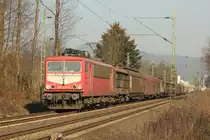 DB 155 214-0 in Bad Honnef am 1.2.2012