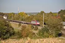 4009 mit G�terzug bei Fentange. Aufgenommen am 02.10.2011
