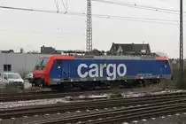 Diese Re474 der SBB Cargo stand am 3.3.2012 in M�nchengladbach Hbf.