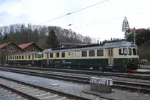 BDe 4/4 80 der Draisinen Sammlung Fricktal im Lokdepot Koblenz (CH). (22.01.2012)