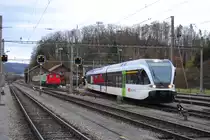 RABe 526 776-0 f�hrt am 05.01.2012 als S41 in den Bahnhof Koblenz (CH) ein.