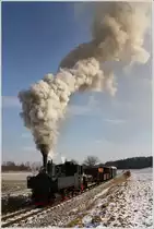Auf der Stainzerbahn f�hrt 298.56 mit diesem wunderbar aussehenden Foto GmP von Preding nach Stainz.(Danke Max & Karl-Heinz) 
Neudorf 5.2.2012

