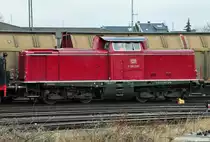 100 2091 der VEB (Vulkan-Eifel-Bahn) im Bf Euskirchen - 09.01.2012
