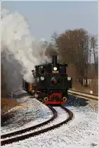 Auf der Stainzerbahn f�hrt 298.56 mit diesem wunderbar aussehenden Foto GmP von Preding nach Stainz. 
Preding 5.2.2012 

