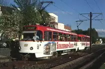 Schwerin Tw 154 und 254 am Sl�terufer, 29.04.1999.