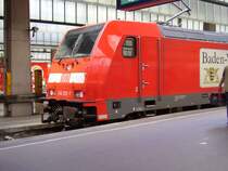 Baureihe 146 202-7 in Hbf Stuttgart am 14 .Mai 2006. Sie f�hrt dann nach Heidelberg. Auff�llig ist die die Aufschrift BADEN- W�RTTEMBERG BEWEGT WAS.