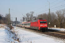 101 091 mit EC 115 am 12.02.2012 in Aling.
