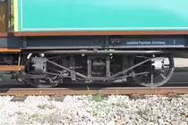 Triebdrehgestell des TW 1 (Bo'Bo', Grazer Waggonfabrik, Baujahr 1926, Fabr.Nr. 32.685) am 25.September 2011 im Bf. Payerbach. 

