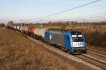 26.11.11 LTE 1216 910 bespannt den mit -28min verkehrenden SRID 49989 von Buchs SG nach Heygeshalom.