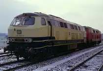 216 033 und 032 nach Unfall mit 290 171 am 10.01.1987